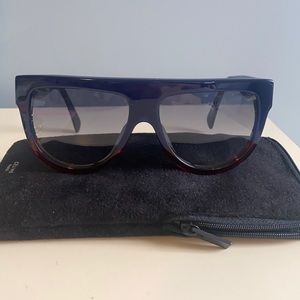 Celine Flattop Gradient Shield Sunglasses